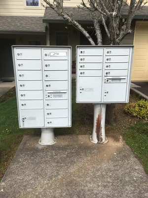 Roberts Court Townhomes resident mailboxes