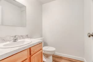 Roberts Court 3-bedroom townhome half bathroom with vanity