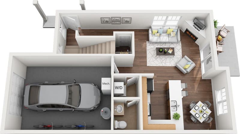 Roberts Court Plan A floor plan - first floor
